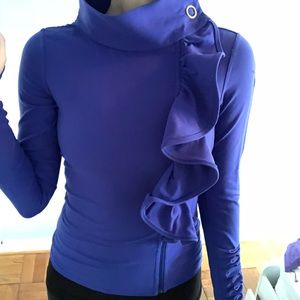 KARMA indigo blue workout jacket